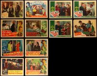 4a0338 LOT OF 12 1947-55 FILM NOIR LOBBY CARDS 1947-1955 great scenes from several movies!