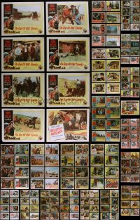 4a0265 LOT OF 193 COWBOY WESTERN LOBBY CARDS 1940s-1960s complete & incomplete sets!