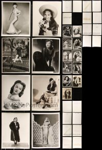 4a0663 LOT OF 19 SEXY ACTRESSES 8X10 STILLS 1930s-1950s several with photographer credit stamps!