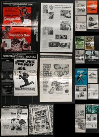 4a0393 LOT OF 30 UNCUT PRESSBOOKS 1960s advertising for a variety of different movies!