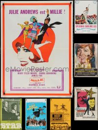 4a0015 LOT OF 10 FOLDED NON-US POSTERS FROM JULIE ANDREWS MOVIES 1960s-1970s cool movie images!