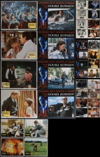 4a0307 LOT OF 36 LOBBY CARDS 1970s-1990s mostly complete sets from a variety of different movies!