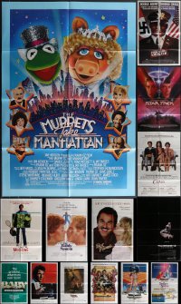 4a0191 LOT OF 20 FOLDED 1980S ONE-SHEETS 1980s great images from a variety of different movies!