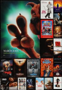 4a0910 LOT OF 35 UNFOLDED DOUBLE-SIDED 27X40 ONE-SHEETS 1990s-2010s cool movie images!
