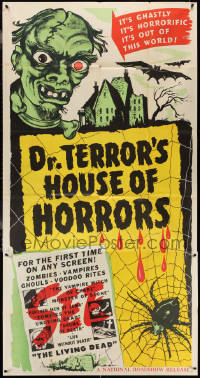 4b0237 DR. TERROR'S HOUSE OF HORRORS 3sh 1943 great different ghastly monster art, ultra rare!