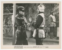 4b1306 COMMANDO CODY revised 8x10 still 1953 Judd Holdren in costume chained by wacky guard!