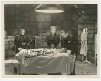 4b1247 ELIZABETH RUSSELL signed 8x10 still 1980s with Bela Lugosi from The Corpse Vanishes!