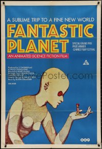 4b0318 FANTASTIC PLANET Aust 1sh 1973 wacky sci-fi cartoon, Cannes winner, ultra rare!