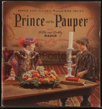 4b0179 PRINCE & THE PAUPER Whitman Publishing softcover book 1937 Errol Flynn & the Mauch Twins!