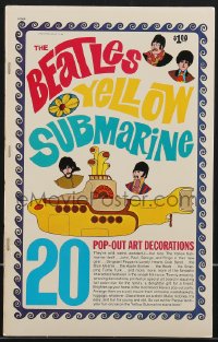 4b0003 YELLOW SUBMARINE softcover book 1968 with 20 psychedelic pop-out art of the Beatles!