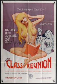 4b0865 CLASS REUNION 1sh 1972 Ed Wood, sexy schoolgirl is in the swingingest class ever!