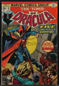 4b0171 TOMB OF DRACULA #28 comic book January 1975 art by Gene Colan & Tom Palmer, Blade returns!