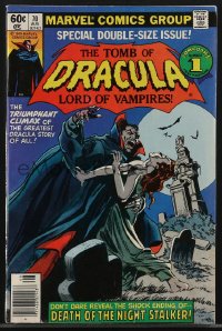 4b0175 TOMB OF DRACULA #70 comic book August 1979 art by Colan & Palmer, double-size final issue!