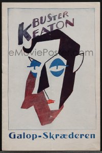 4b1274 SPITE MARRIAGE Danish program 1929 different images & art of Buster Keaton, ultra rare!