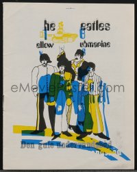 4b1279 YELLOW SUBMARINE Danish program 1968 different art of Beatles John, Paul, Ringo & George!