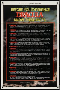 4b0896 DRACULA 1sh 1979 Bram Stoker, before you experience the movie, know these vampire facts!