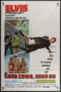 4b0902 EASY COME, EASY GO 1sh 1967 scuba diver Elvis Presley looking for adventure & fun!