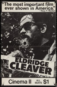 4b0906 ELDRIDGE CLEAVER local theater 1sh 1970 revolutionary black panther documentary, beyond rare!