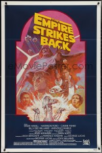 4b0908 EMPIRE STRIKES BACK NSS style 1sh R1982 George Lucas sci-fi classic, cool artwork by Tom Jung!