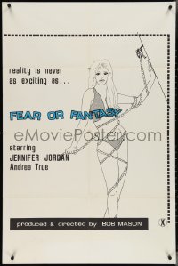 4b0923 FEAR OR FANTASY 1sh 1970 Jennifer Jordan & Andrea True, sexual fetishes!