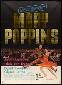 4b0036 MARY POPPINS French 1p 1965 Julie Andrews & Dick Van Dyke in Walt Disney's musical classic!