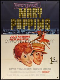 4b0037 MARY POPPINS style B French 1p 1965 Andrews & Dick Van Dyke in Walt Disney's musical classic!