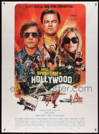 4b0038 ONCE UPON A TIME IN HOLLYWOOD French 1p 2019 Pitt, DiCaprio and Robbie by Chorney, Tarantino!