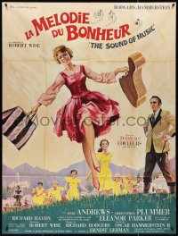 4b0044 SOUND OF MUSIC French 1p 1966 Rodgers & Hammerstein classic, art of Julie Andrews & top cast!