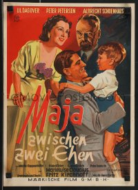 4b0294 MAJA ZWISCHEN ZWEI EHEN German 12x17 1938 art of Lil Dagover, Schoenhals & child, ultra rare!