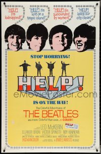 4b0967 HELP 1sh 1965 great images of The Beatles, John, Paul, George & Ringo, rock & roll classic!