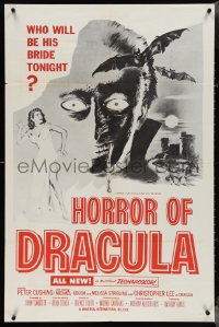 4b0972 HORROR OF DRACULA military 1sh 1958 Hammer vampire, Joseph Smith art of monster & sexy girl