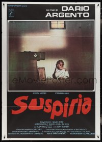 4b0017 SUSPIRIA Italian 1p 1977 classic Dario Argento horror, Stefania Casini, red title style!