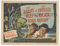 4b0442 ABBOTT & COSTELLO MEET THE KILLER BORIS KARLOFF TC 1949 great wacky image of Bud & Lou!