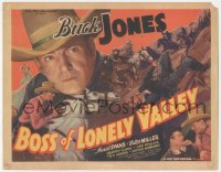 4b0444 BOSS OF LONELY VALLEY TC 1937 Buck Jones & a G-Man fight against crooked forgers, very rare!