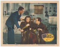 4b0532 DAISY KENYON LC #5 1947 worried Joan Crawford sitting between Henry Fonda & Dana Andrews!