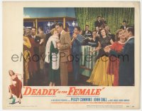 4b0536 DEADLY IS THE FEMALE LC #6 1950 Joseph H. Lewis noir classic, Peggy Cummins, John Dall, rare!
