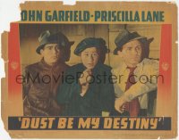 4b0546 DUST BE MY DESTINY LC 1939 John Garfield with worried Billy Halop & Bobby Jordan, very rare!