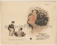 4b0548 ETERNAL FLAME LC 1922 General Conway Tearle scolds Norma Talmadge for playing with his heart!
