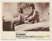 4b0561 GRADUATE Embassy pre-awards LC #2 1968 classic c/u of Dustin Hoffman & Anne Bancroft in bed!