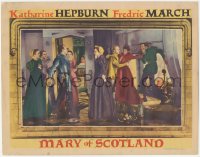 4b0597 MARY OF SCOTLAND LC 1936 Katharine Hepburn restrained by fireplace in middle of argument!