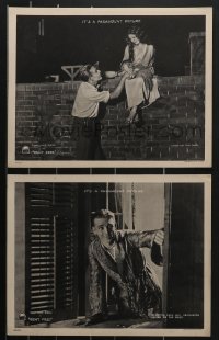 4b0796 RENT FREE 2 LCs 1922 artist Wallace Reid & poor pretty Lila Lee live on a mansion rooftop!
