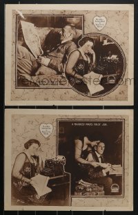 4b0797 ROMANCE & RINGS 2 LCs 1919 Mr. & Mrs. Sidney Drew get married but he forgets ring, ultra rare!