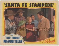 4b0642 SANTA FE STAMPEDE LC 1938 Three Mesquiteers, rich man threatens June Martel & family, rare!