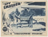 4b0656 SPY SMASHER chapter 4 LC 1942 Whiz Comics super hero in inset & border, Stratosphere Invaders!