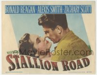 4b0657 STALLION ROAD LC #5 1947 best romantic close up of Ronald Reagan embracing Alexis Smith!