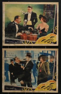 4b0799 STAMBOUL QUEST 2 LCs 1934 great images of beautiful Myrna Loy & George Brent, ultra rare!