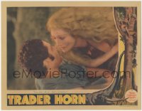 4b0674 TRADER HORN LC R1930s great romantic c/u of white African Edwina Booth & Duncan Renaldo!