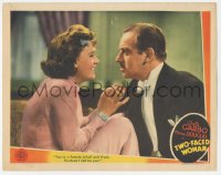 4b0678 TWO-FACED WOMAN LC 1941 Melvyn Douglas calls laughing Greta Garbo a female Jekyll & Hyde!