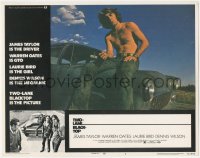 4b0679 TWO-LANE BLACKTOP LC #4 1971 barechested Beach Boy Dennis Wilson sitting on car!