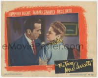 4b0676 TWO MRS. CARROLLS LC #3 1947 wonderful close up of Humphrey Bogart grabbing Alexis Smith!